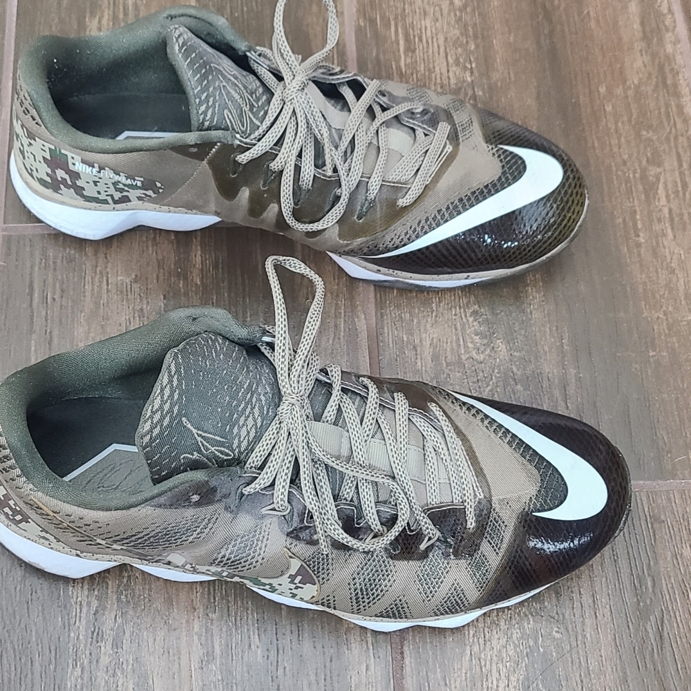 Nike CJ3 Trainer Flyweave Camo Calvin Johnson Salute Mens Sz 11